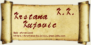 Krstana Kujović vizit kartica